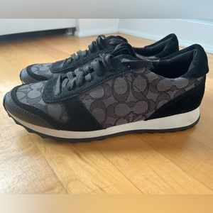 Coach Sneakers Mason Signature C Jacquard/ Suede Women’s Size 10